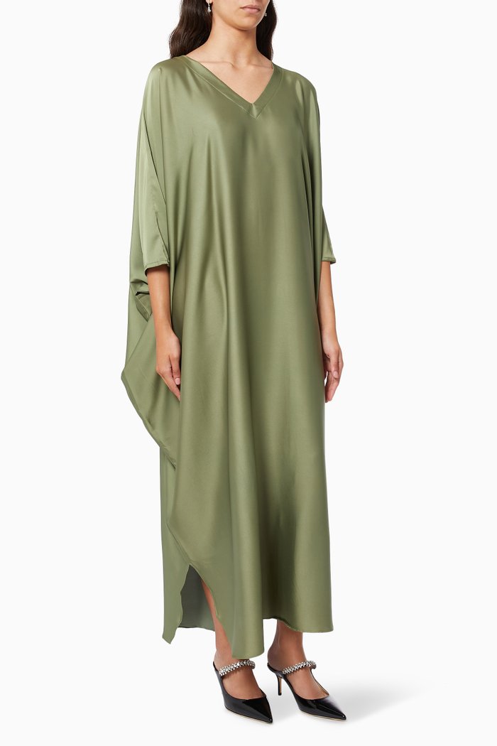 

Summer Kaftan in Silk, Green