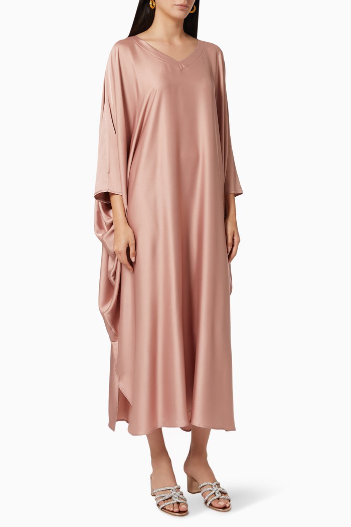 

Summer Kaftan in Silk, Pink