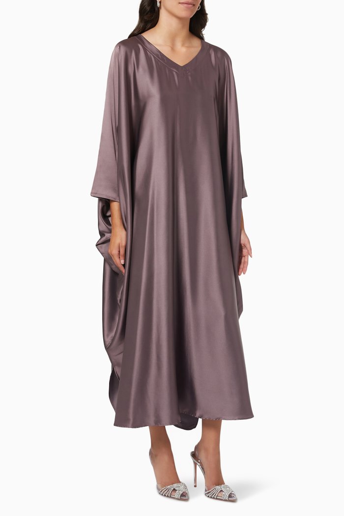 

Summer Kaftan in Silk, Purple