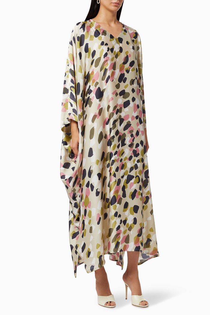 

Summer Kaftan in Silk, Multicolour