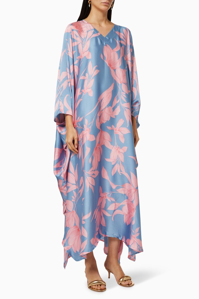 

Summer Kaftan in Silk, Pink