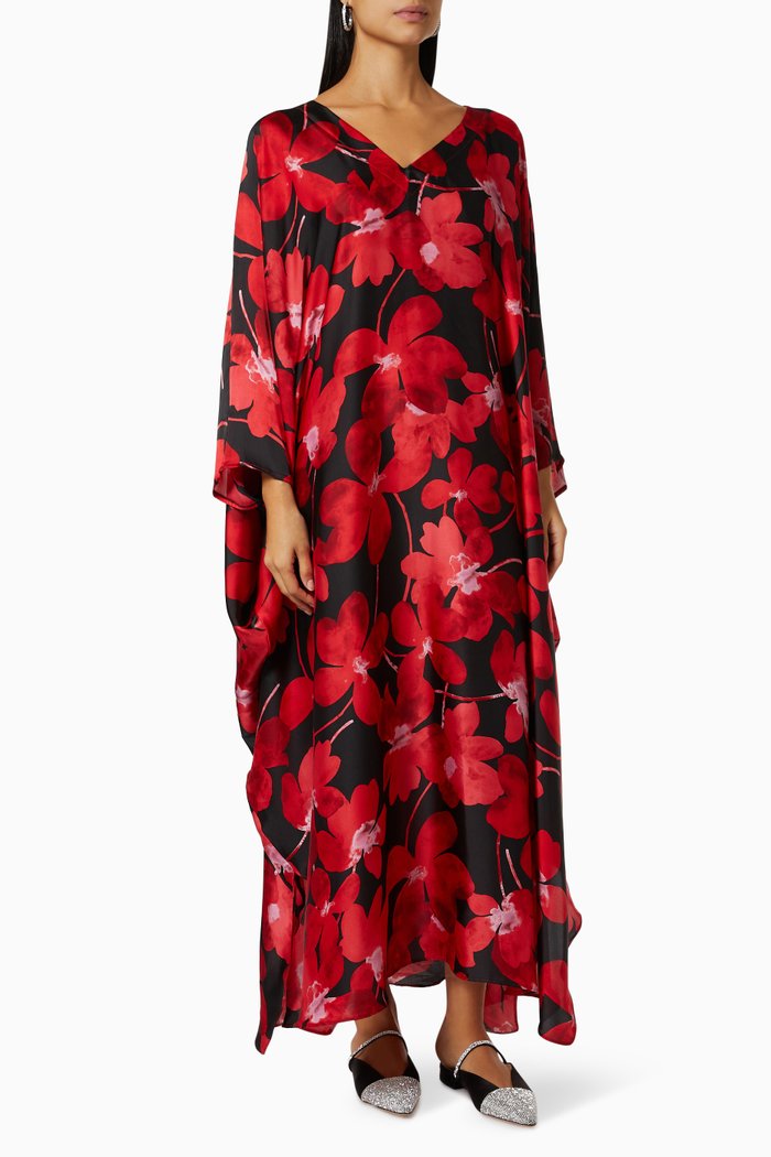 

Summer Kaftan in Silk, Red