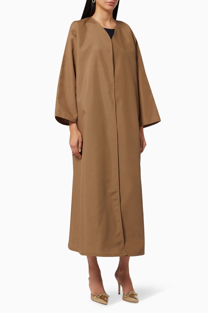 

Casual Abaya in Canvas, Brown