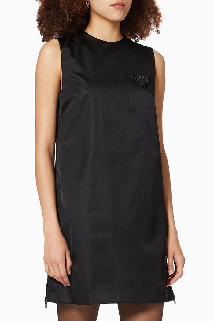 

Re-Nylon Dress in Recycled Polyamide, Black
