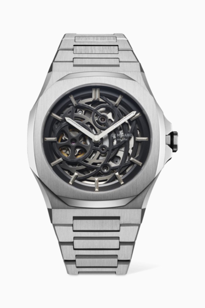 

Skeleton Mechanical Watch, 41.5mm, Silver