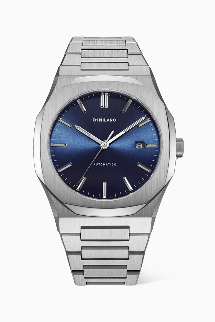 

Automatic Thin Bracelet Watch, 41.5mm, Blue
