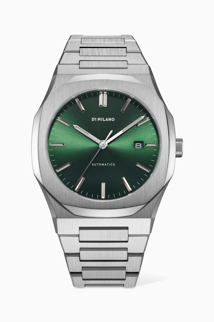 

Automatic Thin Bracelet Watch, 41.5mm, Green