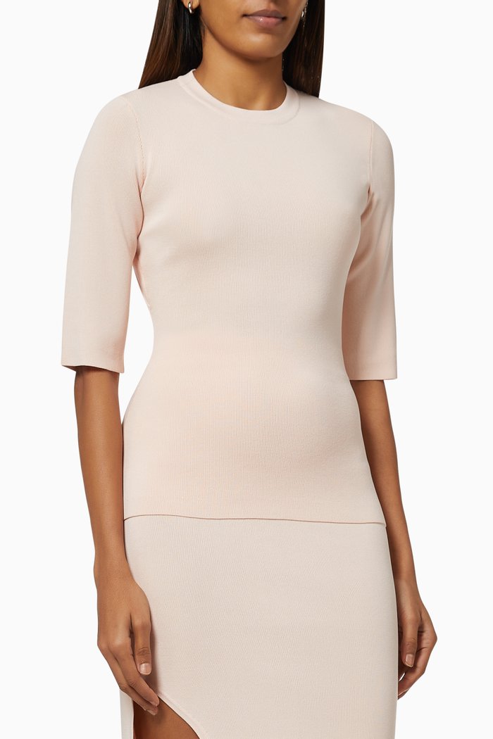 Alicia Top in Knit, Pink