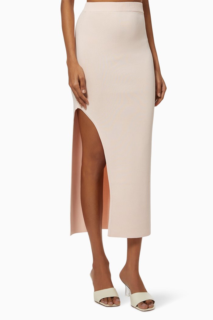 Alicia Skirt in Knit, Pink