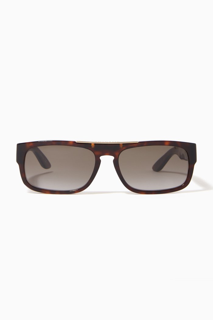 

GV Hinge Sunglasses in Acetate, Brown