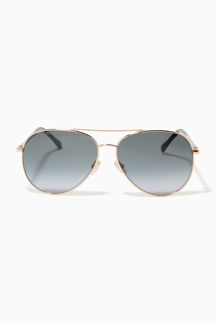 

Devan Aviator Sunglasses in Metal, Gold