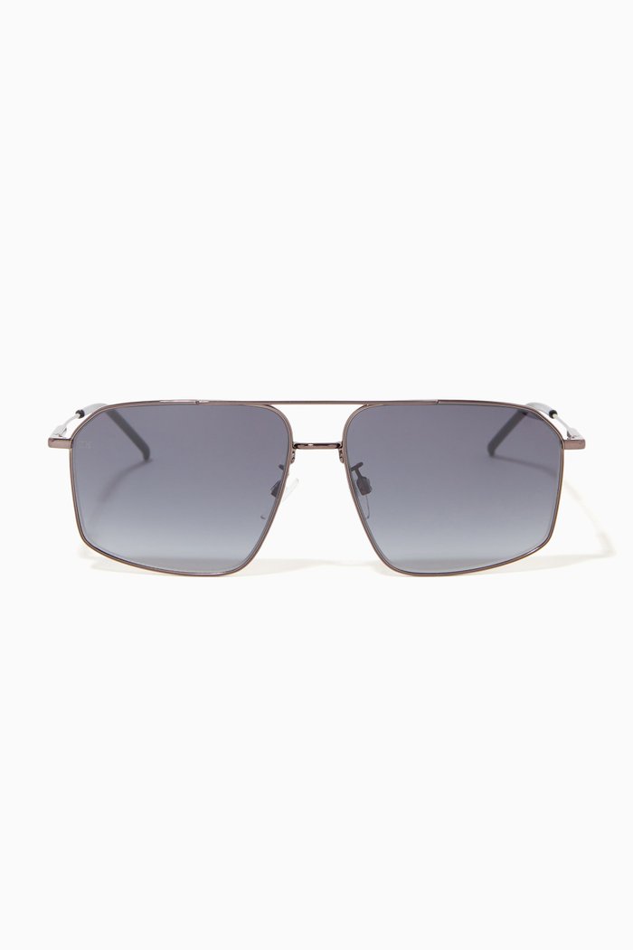 

Aviator Sunglasses in Metal, Grey