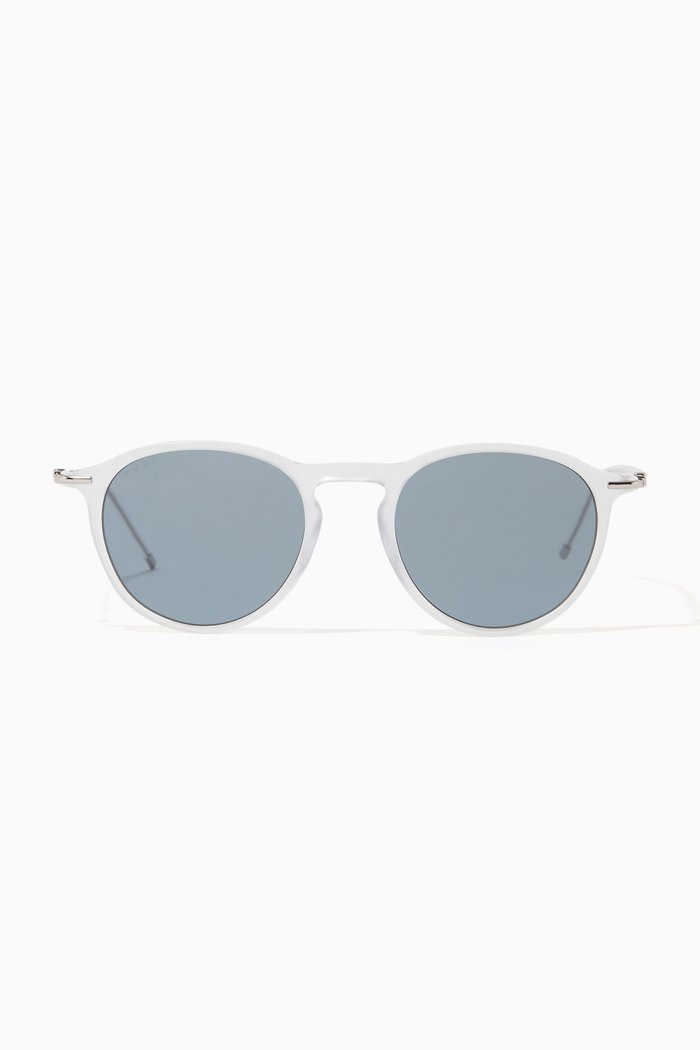 

Round Sunglasses in Acetate, Silver