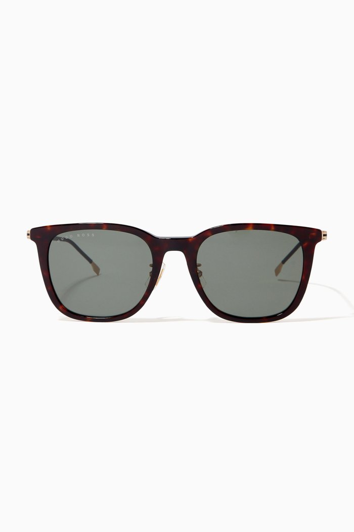 

D Frame Sunglasses, Brown