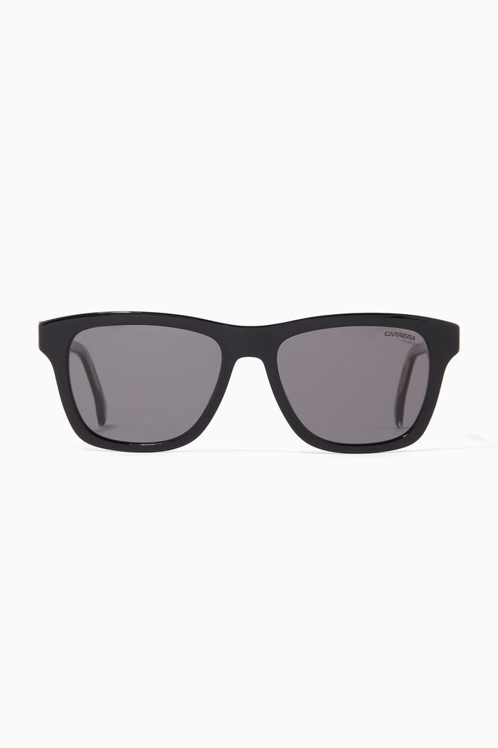 

266/S Square Sunglasses in Polyamide, Black