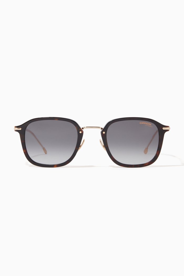 

272/S Pilot Sunglasses in Acetate & Titanium, Brown