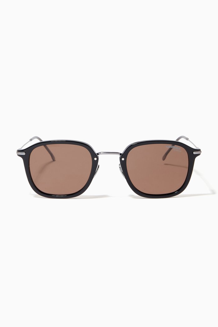 

272/S Pilot Sunglasses in Acetate & Titanium, Black
