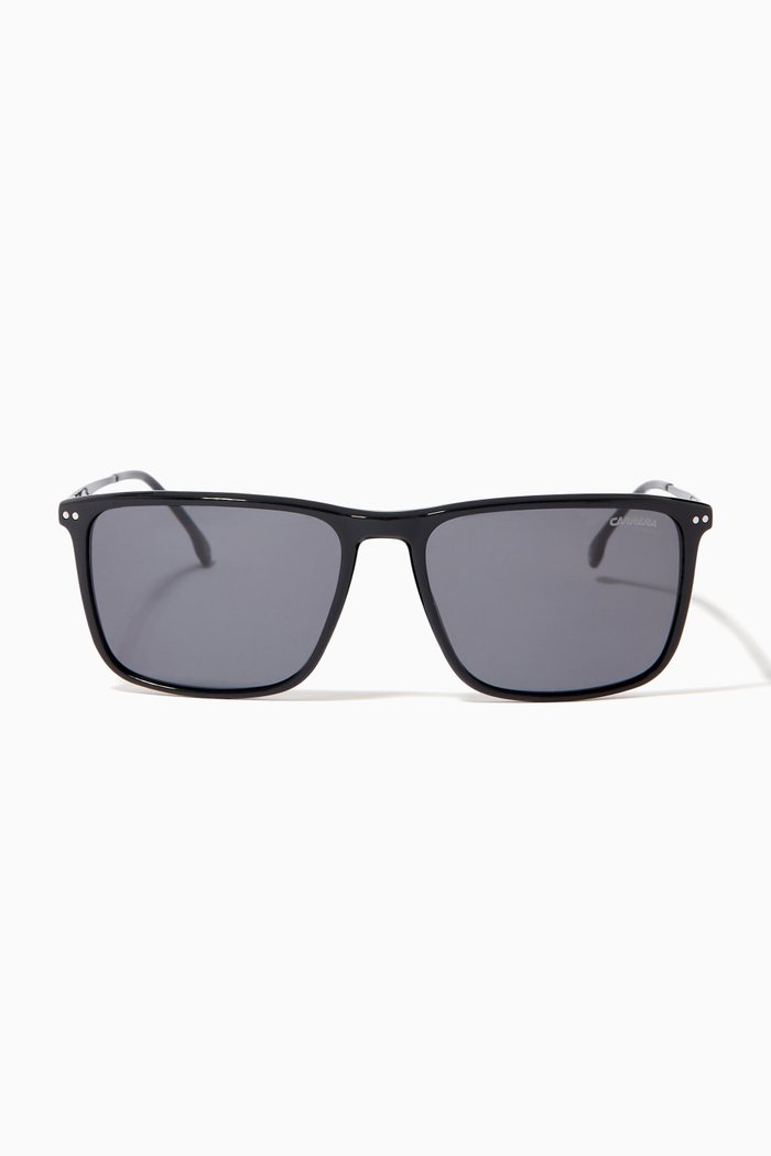

8049/S Square Sunglasses in Polyamide, Black