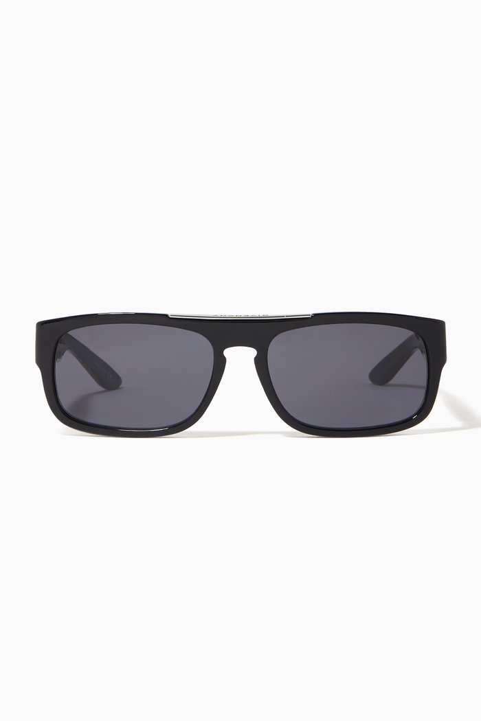 

GV Hinge Sunglasses in Acetate, Black