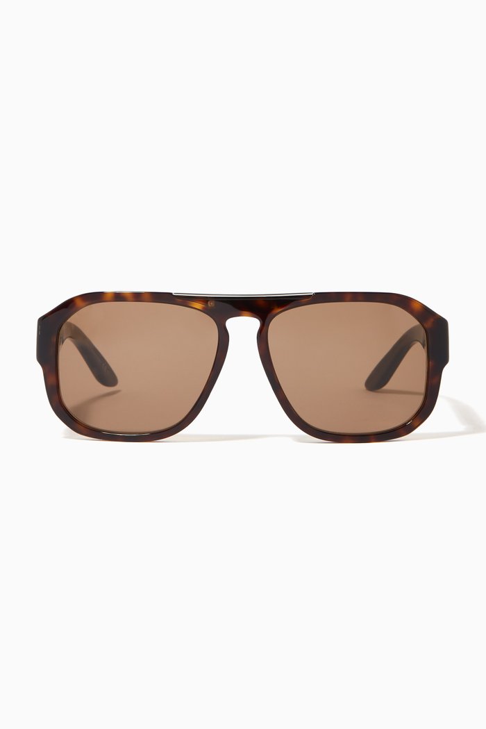 

GV Hinge Sunglasses in Acetate, Brown
