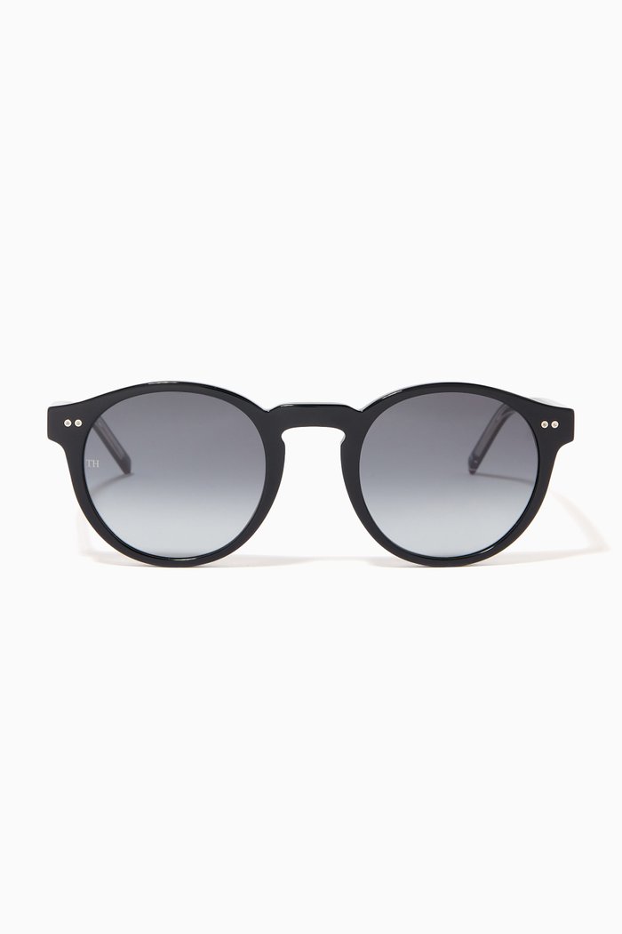 

Round Sunglasses in Acetate, Black