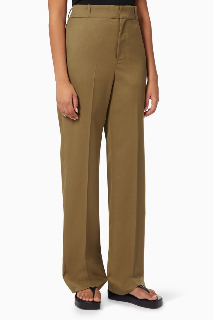 

Classic Trousers in Wool Blend, Brown