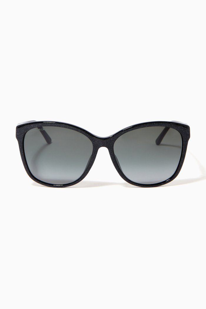 

Lidie D-frame Sunglasses in Acetate, Black