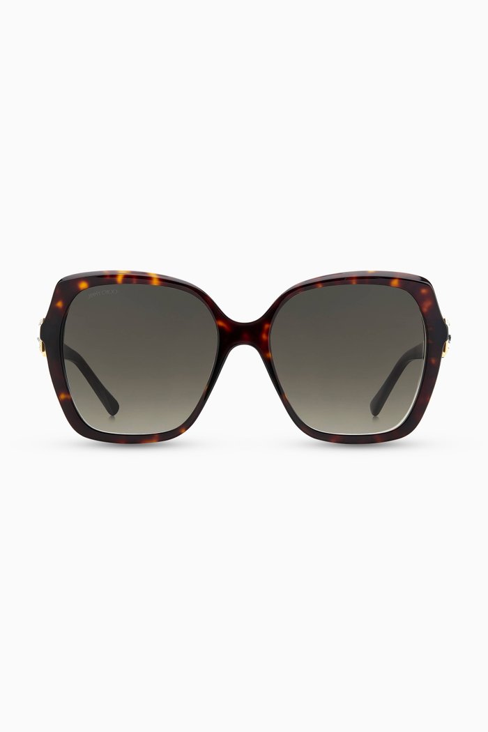 

Manon Square Sunglasses in Acetate, Brown