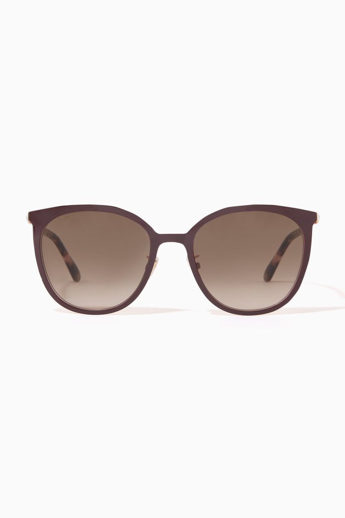 

Oria D-shape Sunglasses in Acetate, Gold