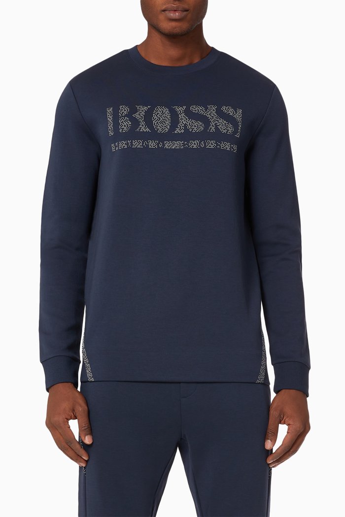 

Salbo Iconic Sweatshirt in Stretch Cotton, Blue