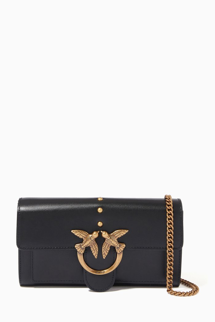 

Love Simply 5 Wallet in Leather, Black