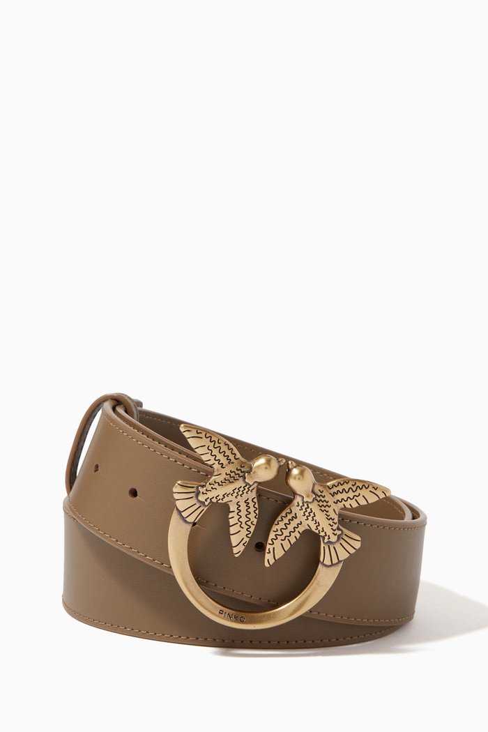 

Love Berry Hips Simply Belt in Leather, Brown