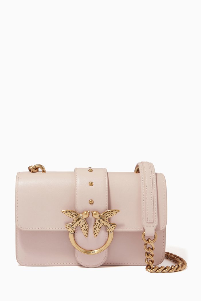 

Mini Love Icon Simply 10 Bag in Leather, Pink