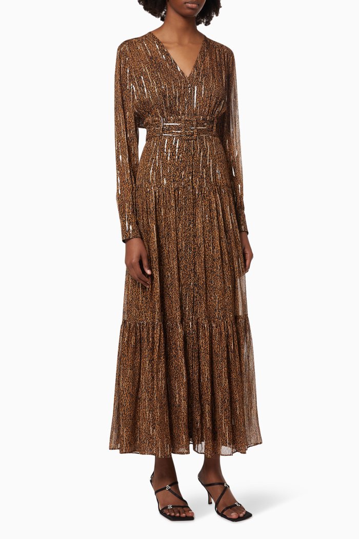 

Constantino 3 Abito Dress in Silk, Brown