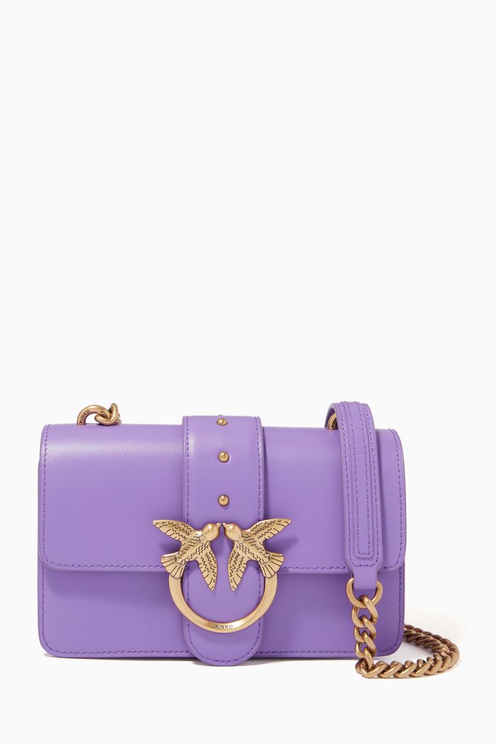 

Mini Love Icon Simply 10 Bag in Leather, Purple