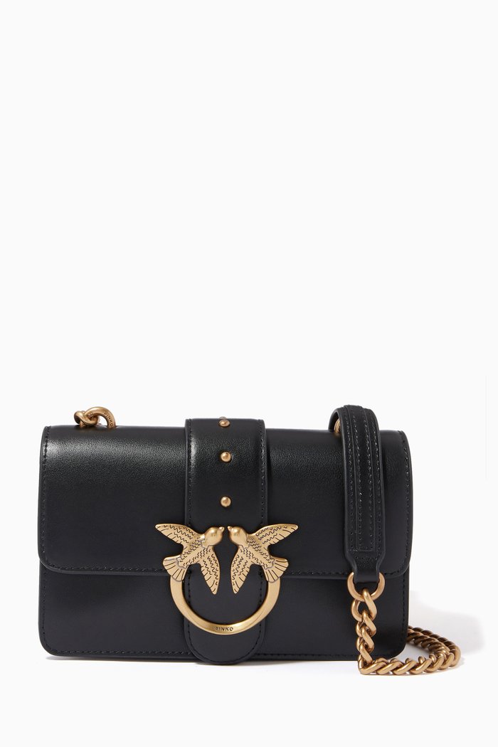 

Mini Love Icon Simply 10 Bag in Leather, Black