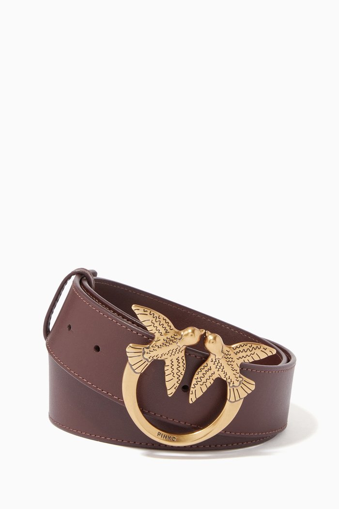 

Love Berry Hips Simply Belt in Leather, Burgundy