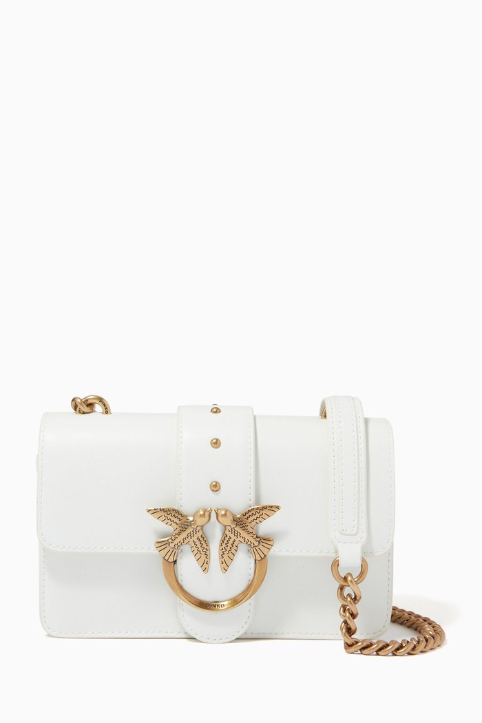 

Mini Love Icon Simply 10 Bag in Leather, White