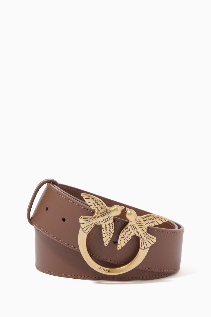 

Love Berry Hips Simply Belt in Leather, Brown