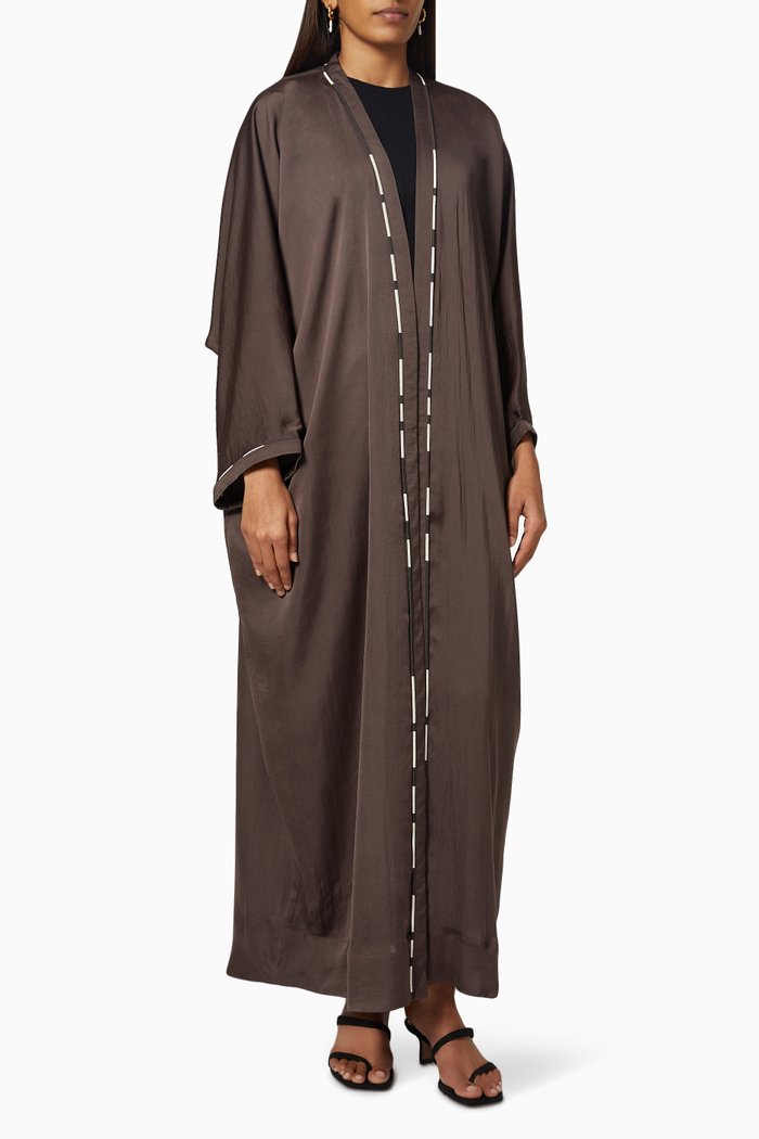 

Feather Light Abaya, Brown