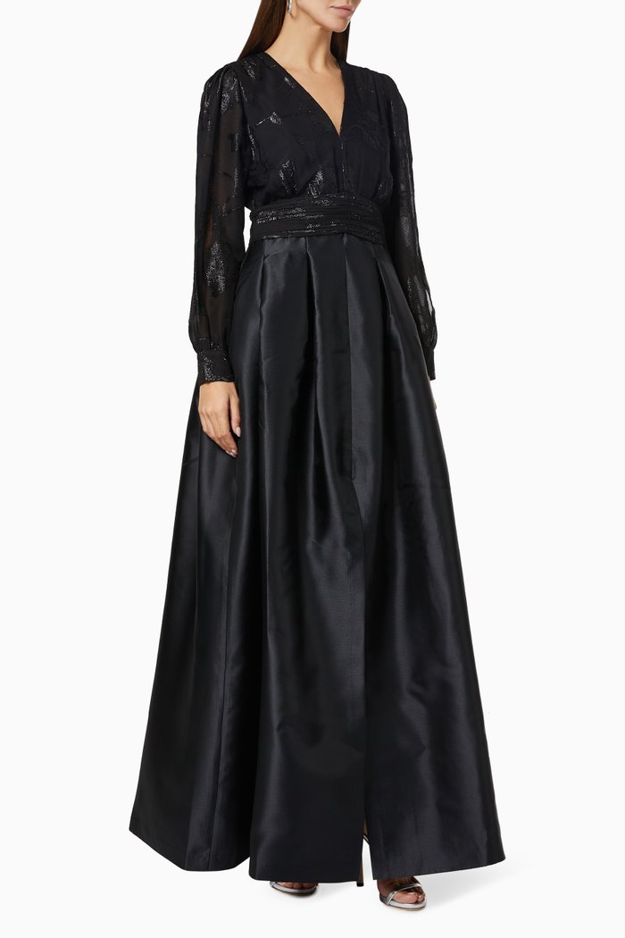 

Lauren Gown in Satin, Black