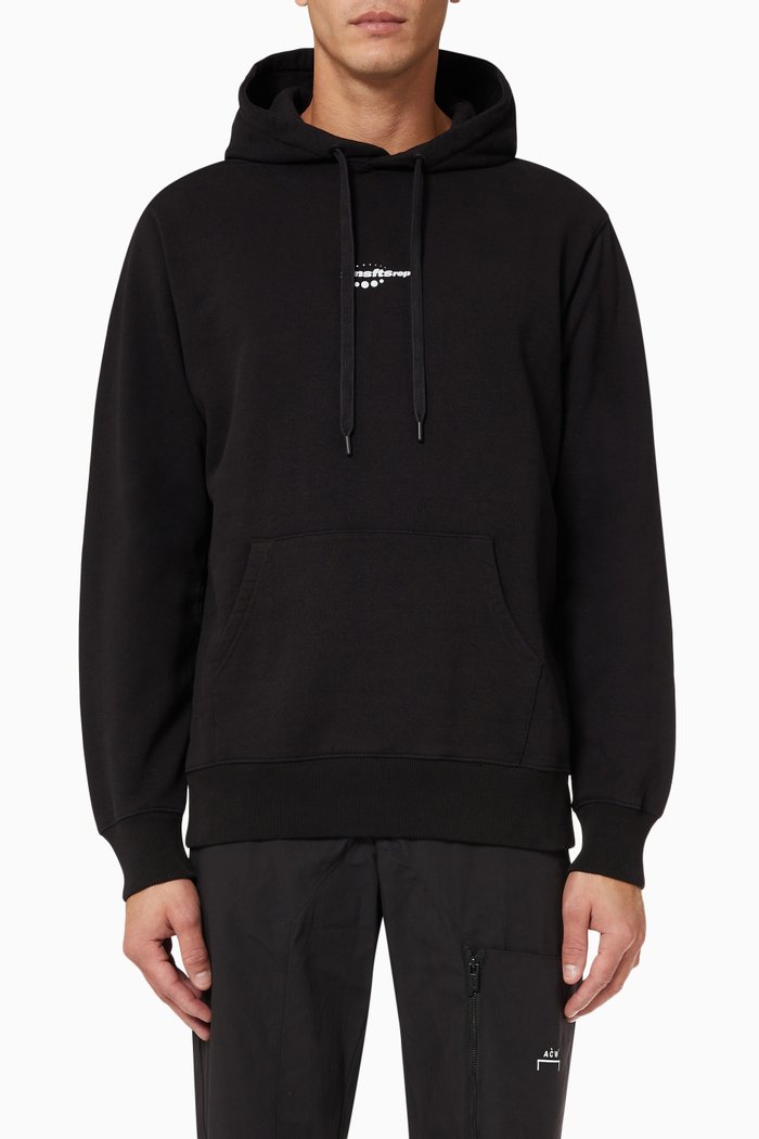 

Astrosquiggle Graphic-print Shell Hooded Jacket, Black