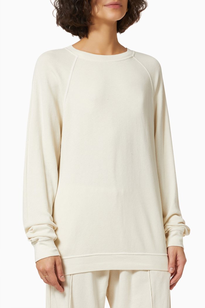 

Raglan Sweatshirt in Cotton French Terry, Neutral