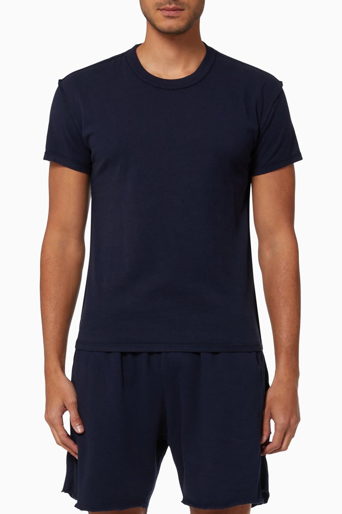 

Inside Out T-shirt in Cotton Jersey, Blue