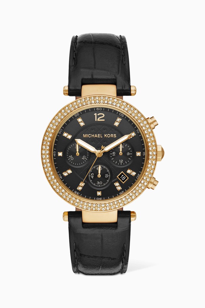 

Parker Pavé Chronograph Watch, 39mm, Black