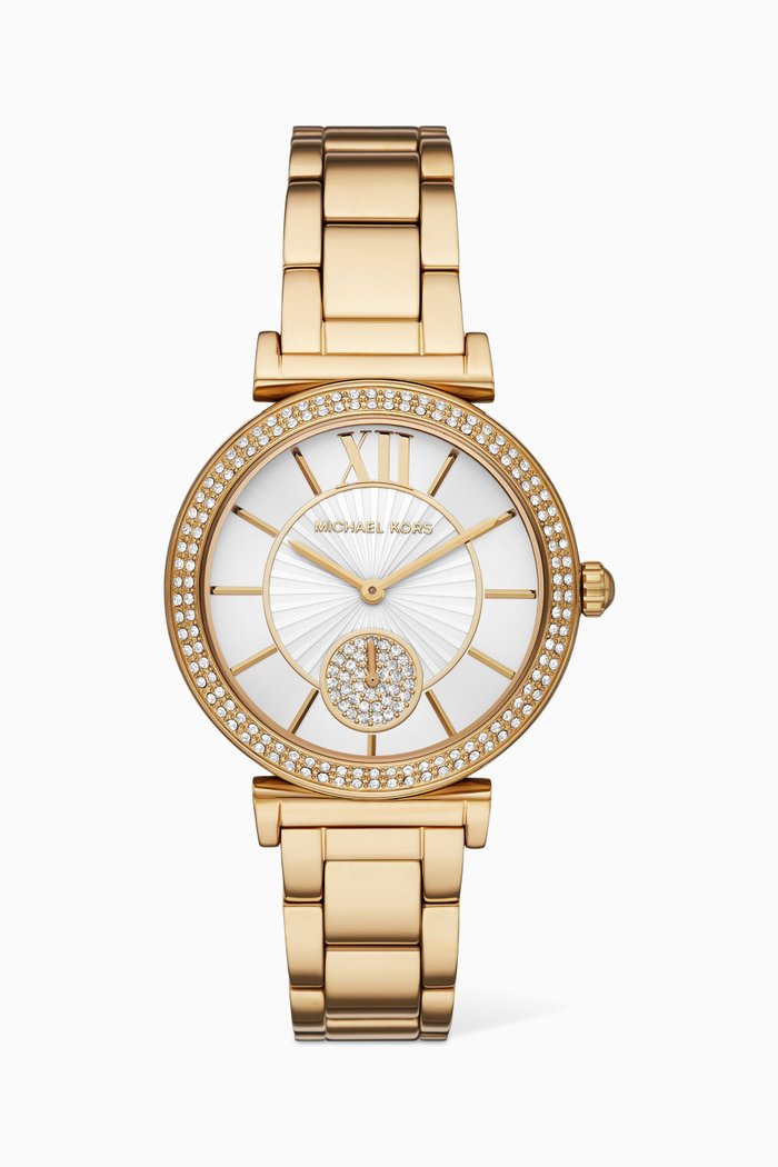 

Mini Abbey Pavé Quartz Watch, 36mm, Gold