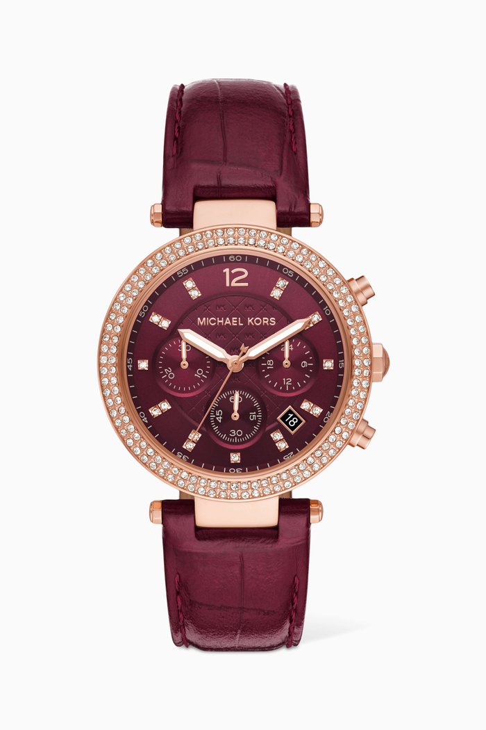 

Parker Pavé Chronograph Watch, 39mm, Red