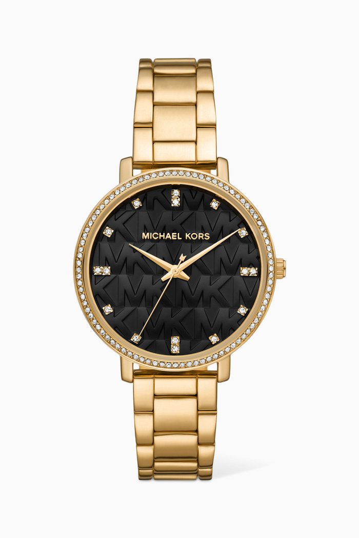 

Pyper Pavé Quartz Watch, 38mm, Gold