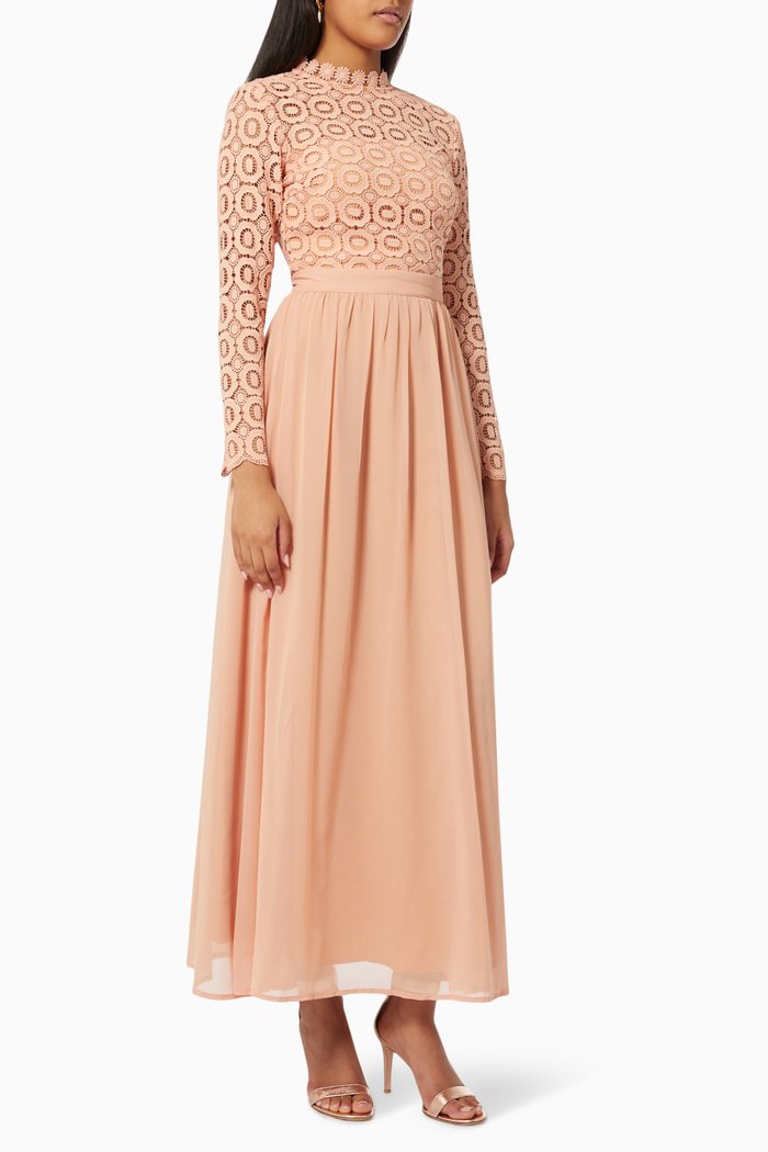 Sonja Dress in Crepe, Orange