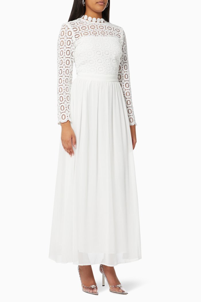 

Sonja Dress in Crepe, White